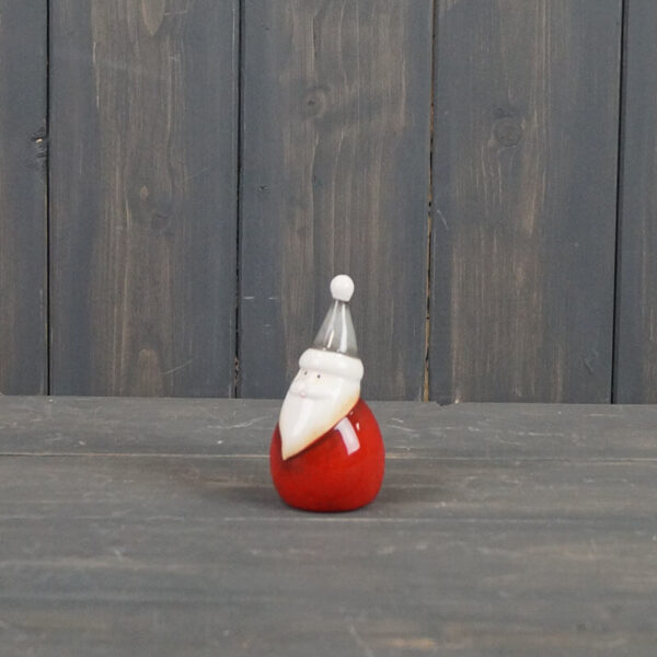 Ceramic Santa with Red Body - 9.2cm
