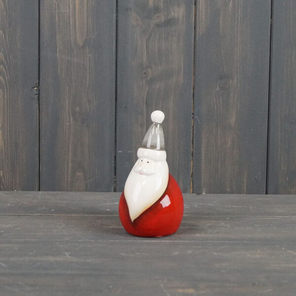 Ceramic Santa with Red Body - 12.3cm