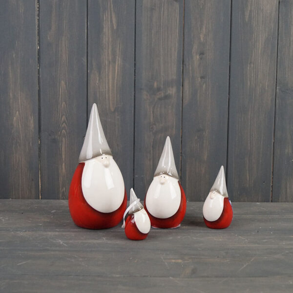 Ceramic Santa with Grey Hat - 8cm, 10cm,15cm, 20..8cm