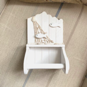 Nautical Wooden Toilet Roll Holder